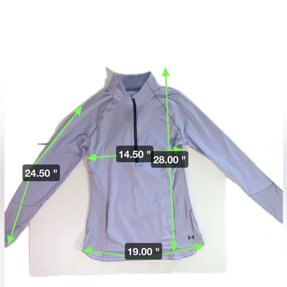 Under Armour Fitted/Coule Adjustee Lavender Running Workout Jacket Size Small - Picture 5 of 8